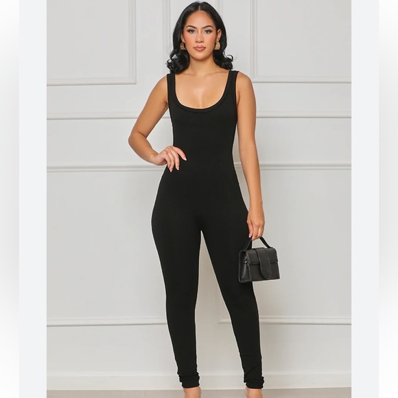 Seamless Contour Ribbed Jumpsuit - Picture 1 of 3